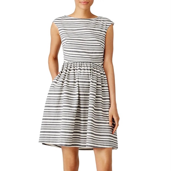 NWOT Slate & Willow Little Lines Bow Dress Size 0 - Picture 3 of 3